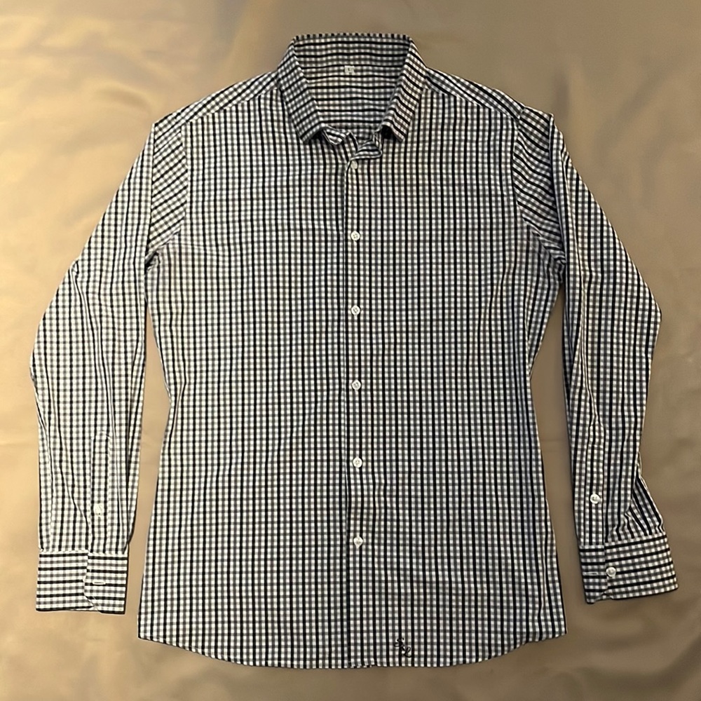 State & Liberty Men’s Athletic Button Up Dress Shirt - L - Black